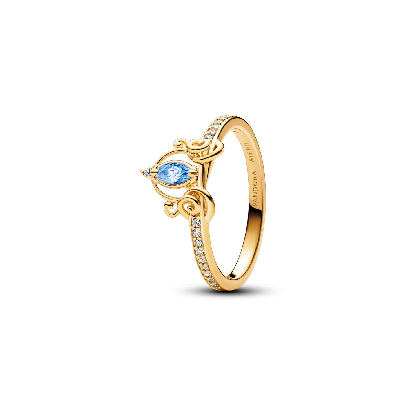 Anillo Pandora Dorado Carroza Cenicienta Disney 163059C01