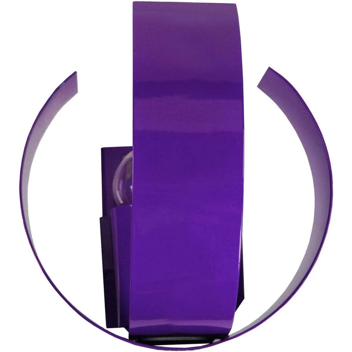 Aplique rectangular metal púrpura