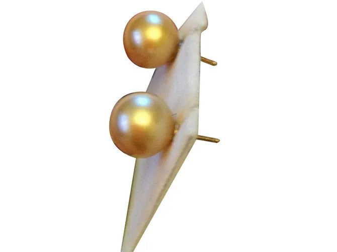 Autre Marque Aretes Dorado 