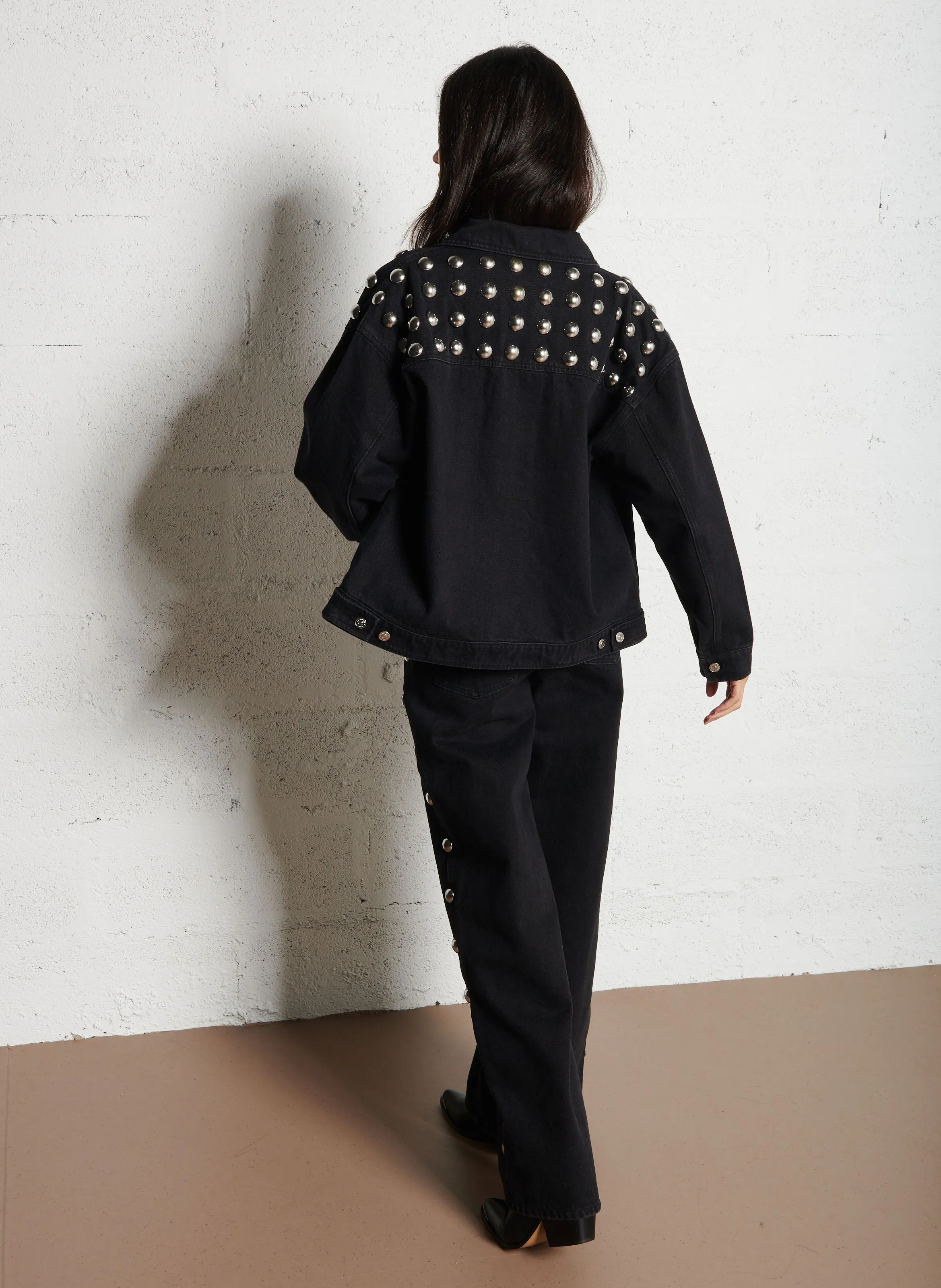 BERENICE VIVI  CHAQUETA DE ALGODóN CON BOTONES EN NEGRO