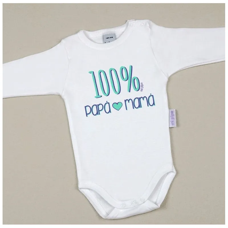 Body Divertido 100% Papá Mama