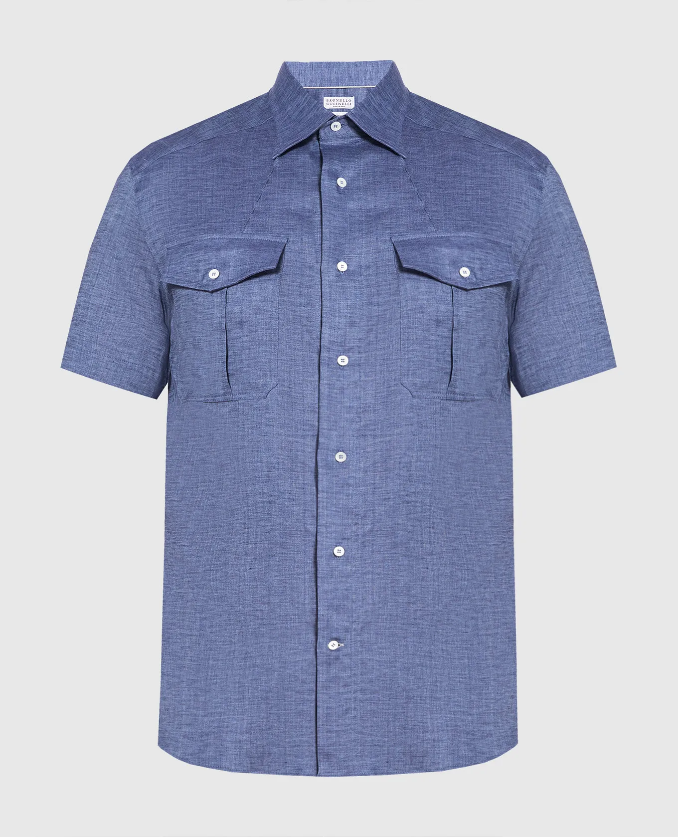Brunello Cucinelli Blue linen shirt