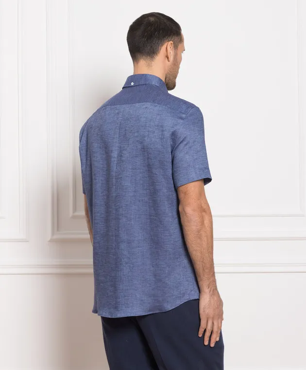 Brunello Cucinelli Blue linen shirt