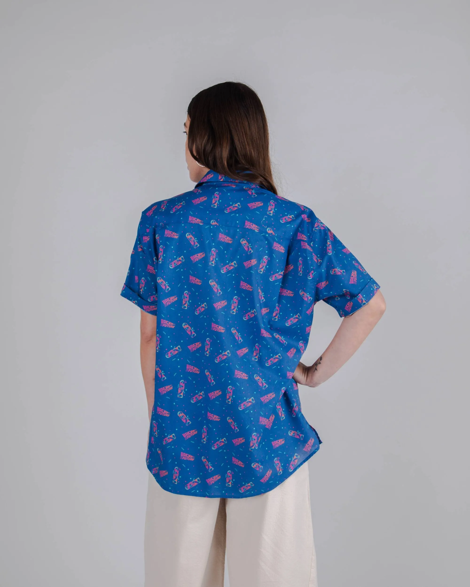 BTTF Hover Board Aloha Shirt