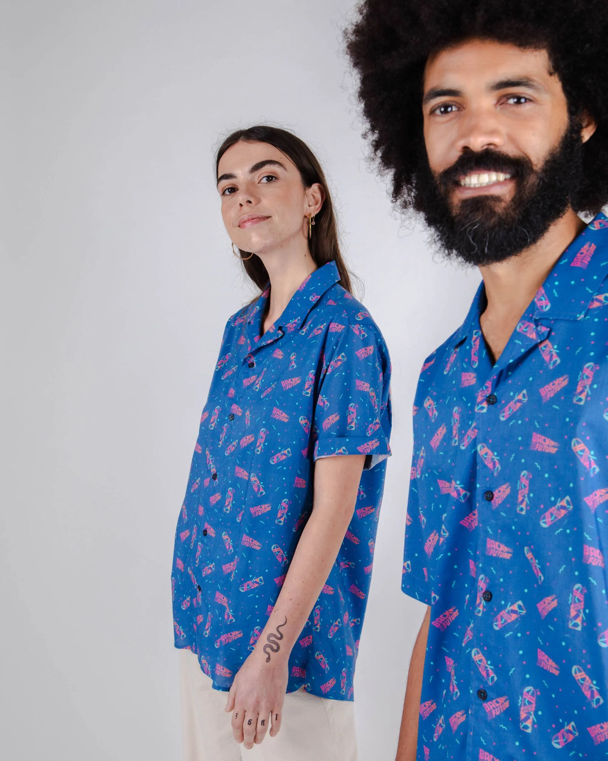 BTTF Hover Board Aloha Shirt