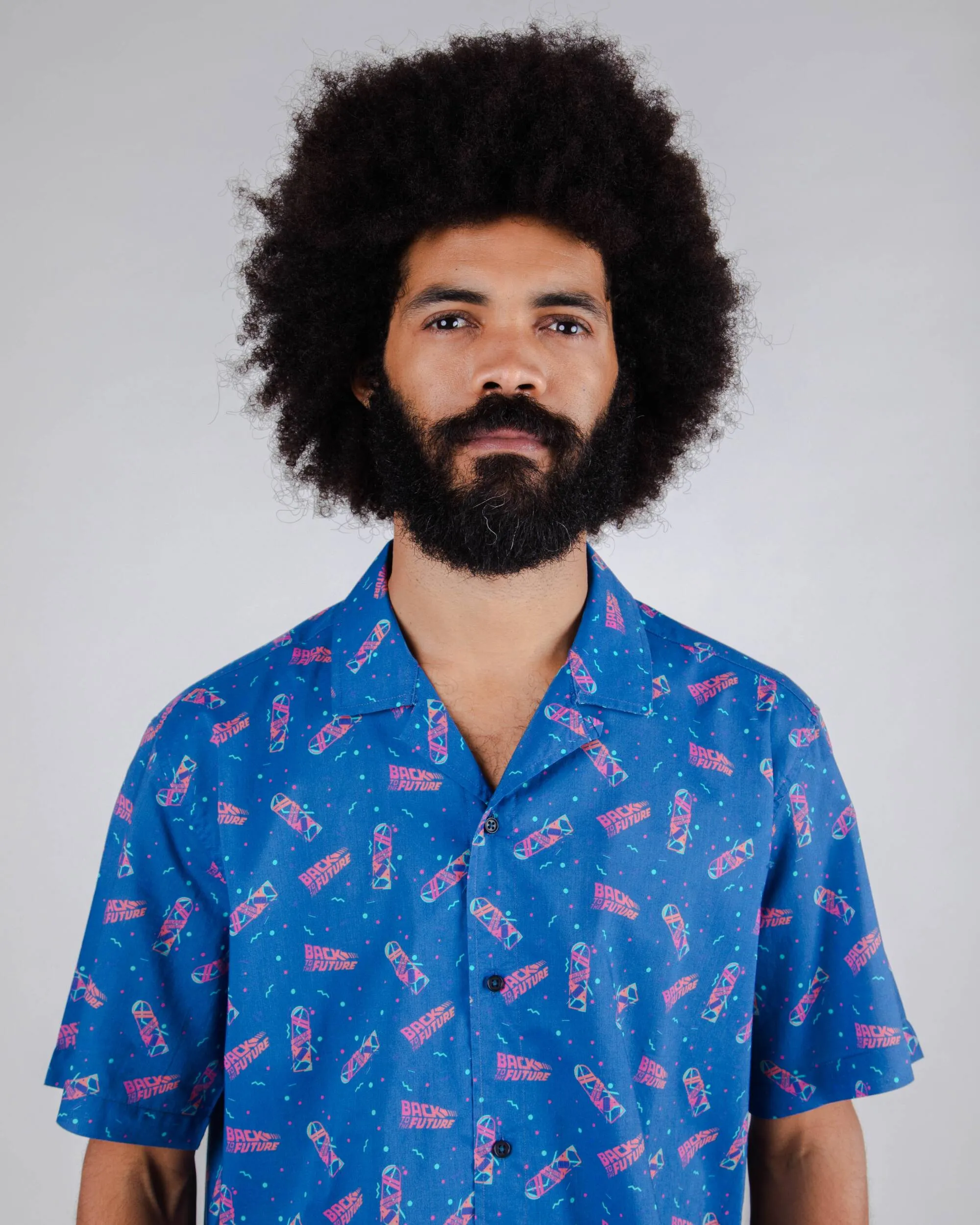 BTTF Hover Board Aloha Shirt