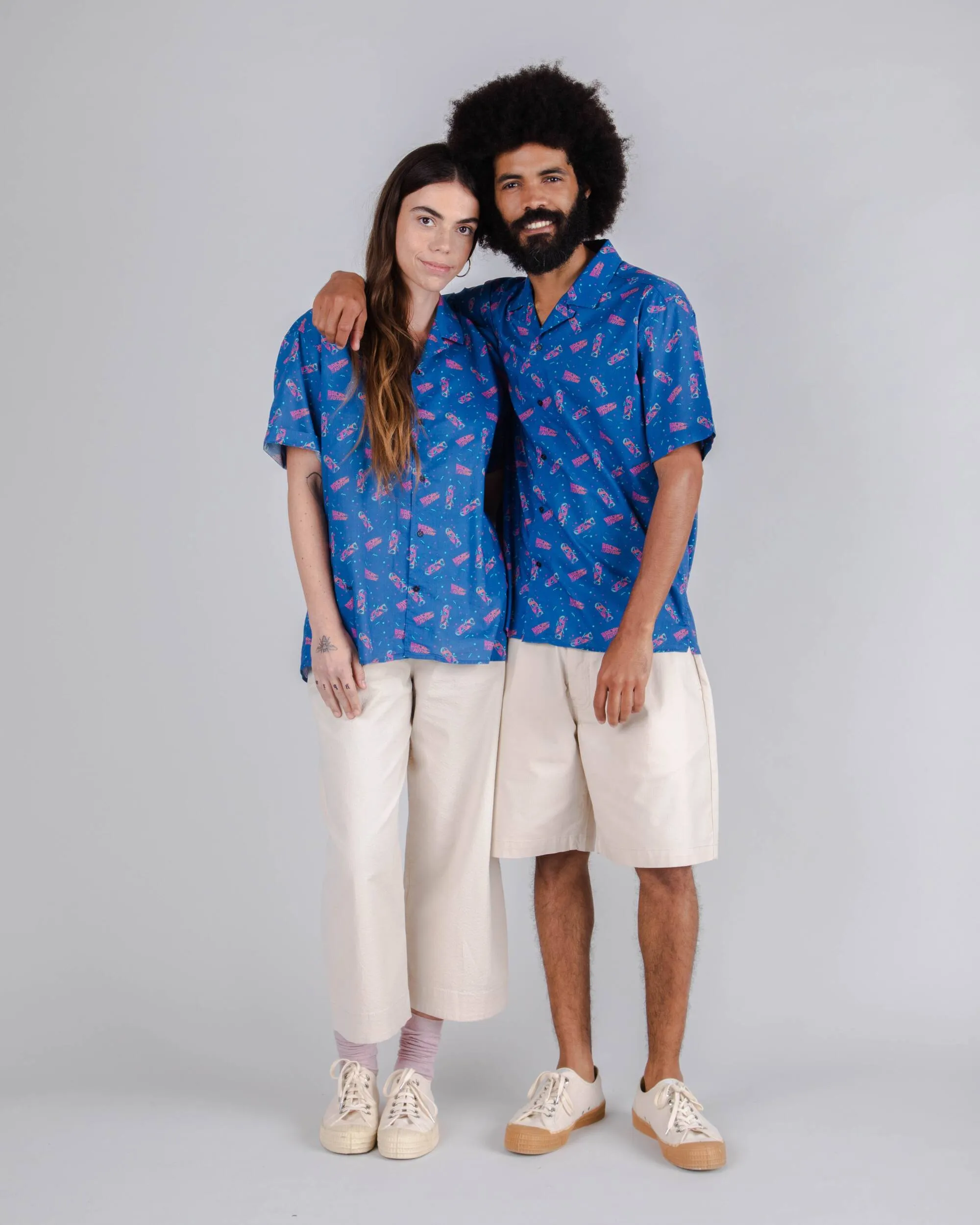 BTTF Hover Board Aloha Shirt