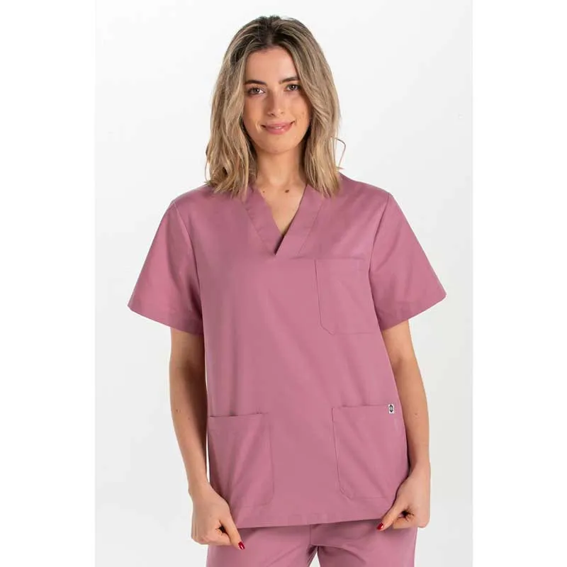 CAMISOLA PIJAMA SANITARIA ROSA NUDE UNISEX  DYNEKE