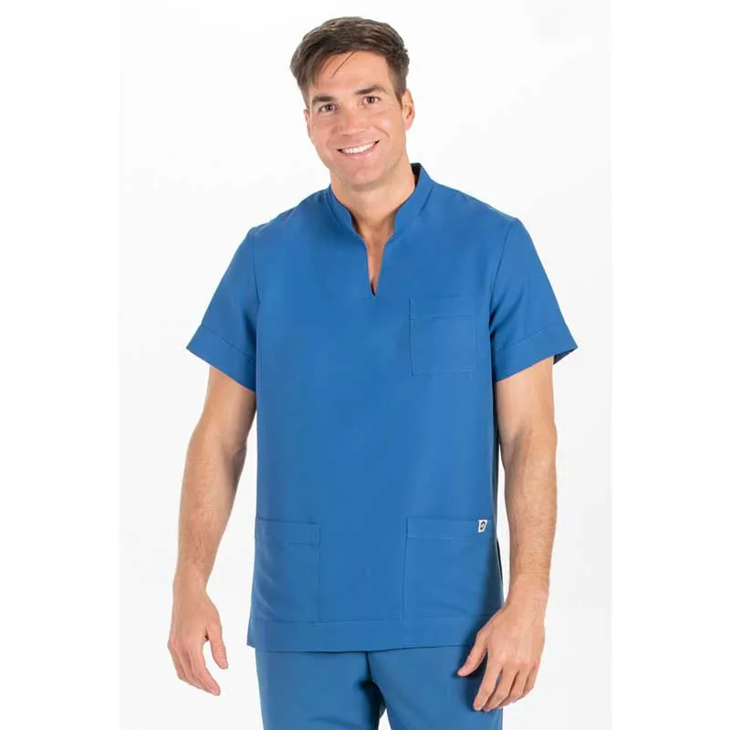 CAMISOLA UNISEX CON CUELLO MAO DE MICROFIBRA AZUL  DYNEKE