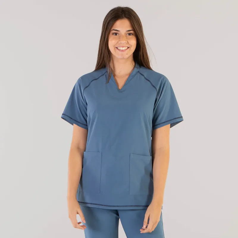 CAMISOLA UNISEX GARI AZUL GRISáCEO MICROFIBRA 360  GARY'S