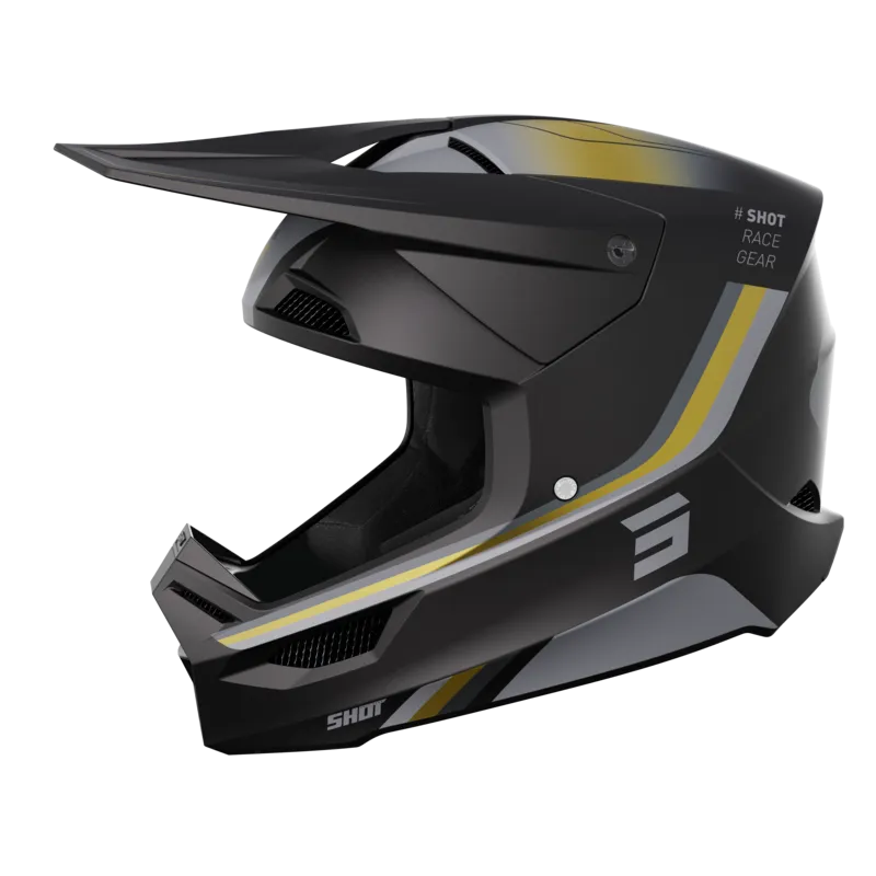 Casco de Cross Shot Furious Aim Dorado