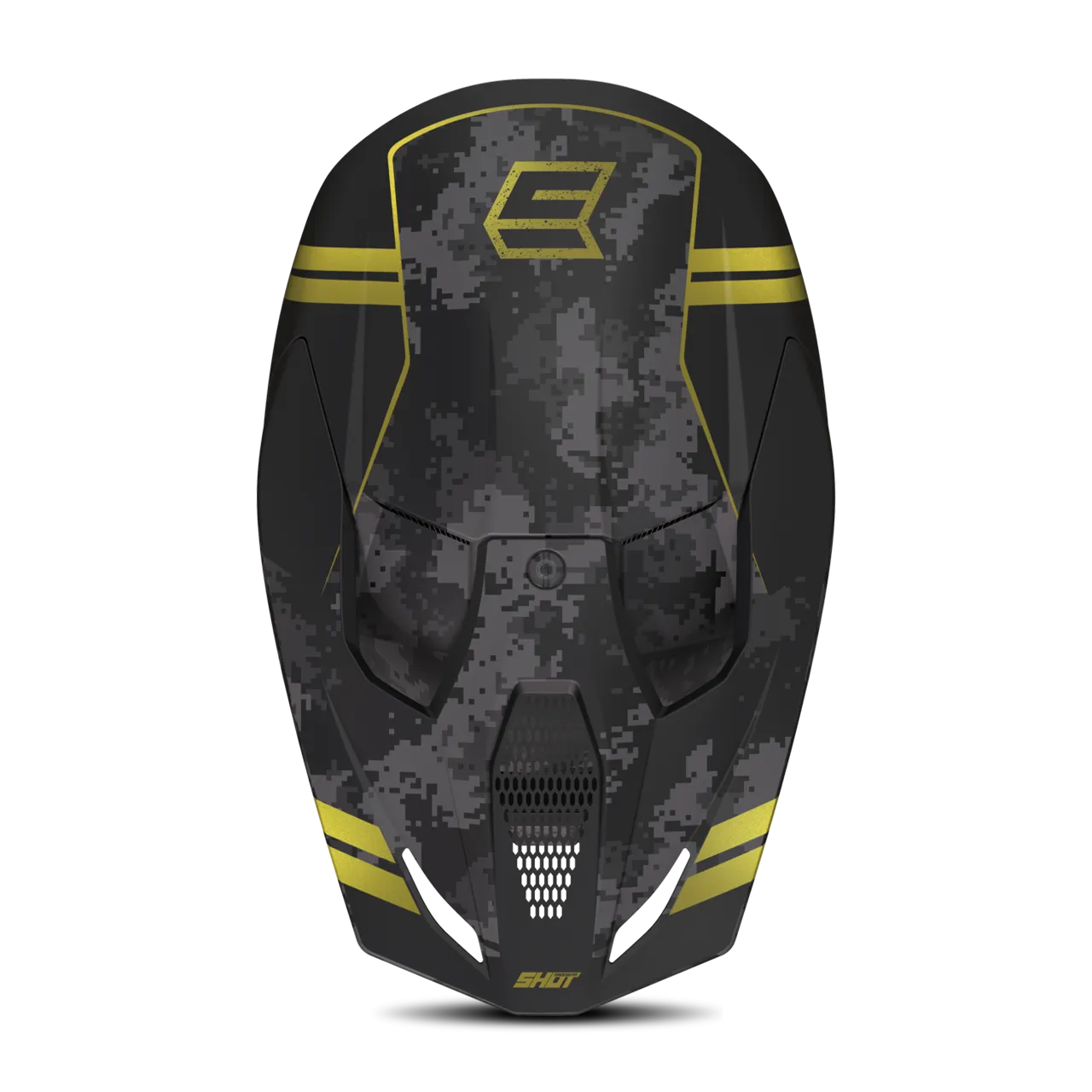 Casco de Cross Shot Furious Army Dorado
