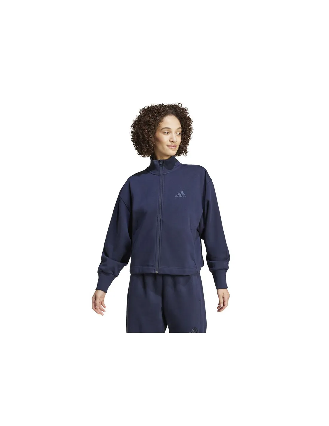 CAZADORA ADIDAS ALL SZN FLEECE GRAPHIC FULLZIP MUJER AZUL