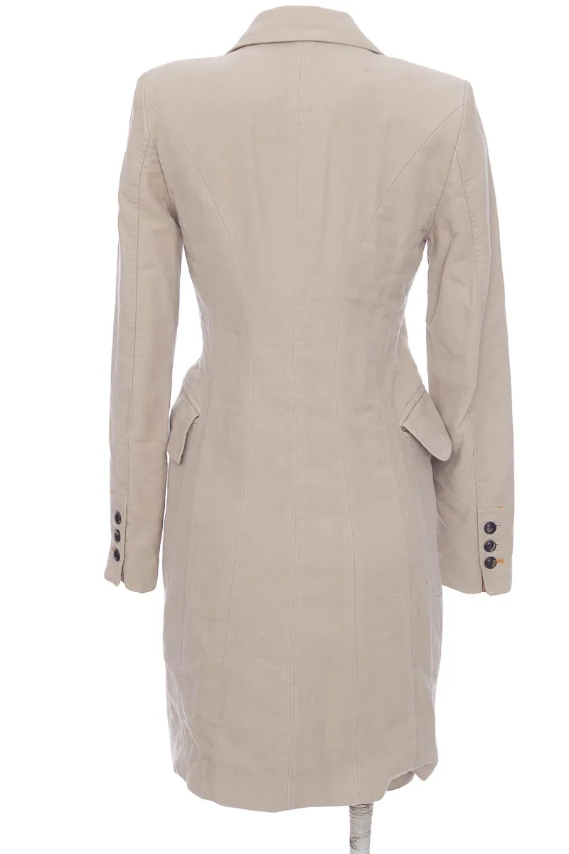 CHAQUETA / ABRIGO COLOR BEIGE  ZARA
