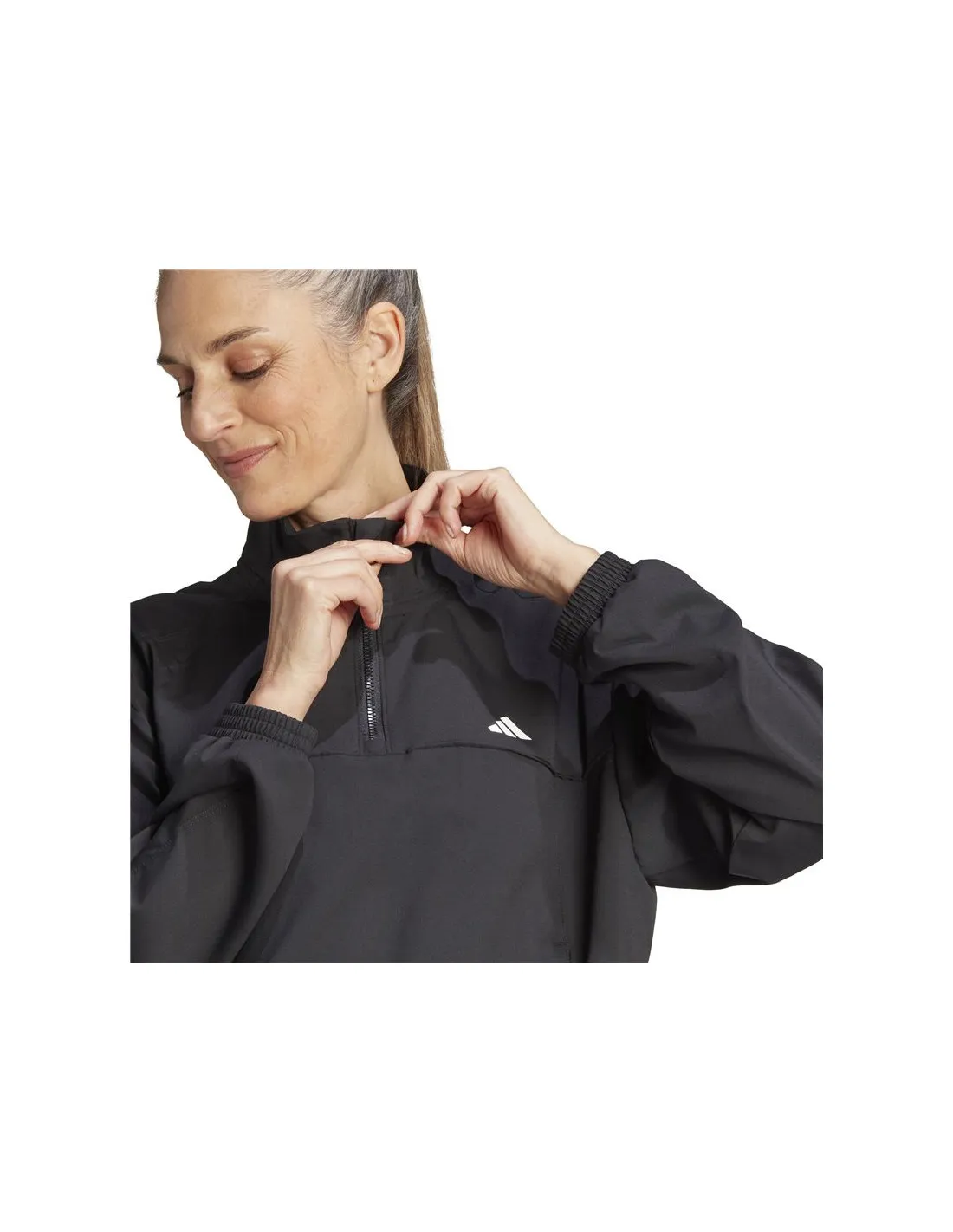 CHAQUETA DE FITNESS ADIDAS TRES MIN 1/4Z MUJER