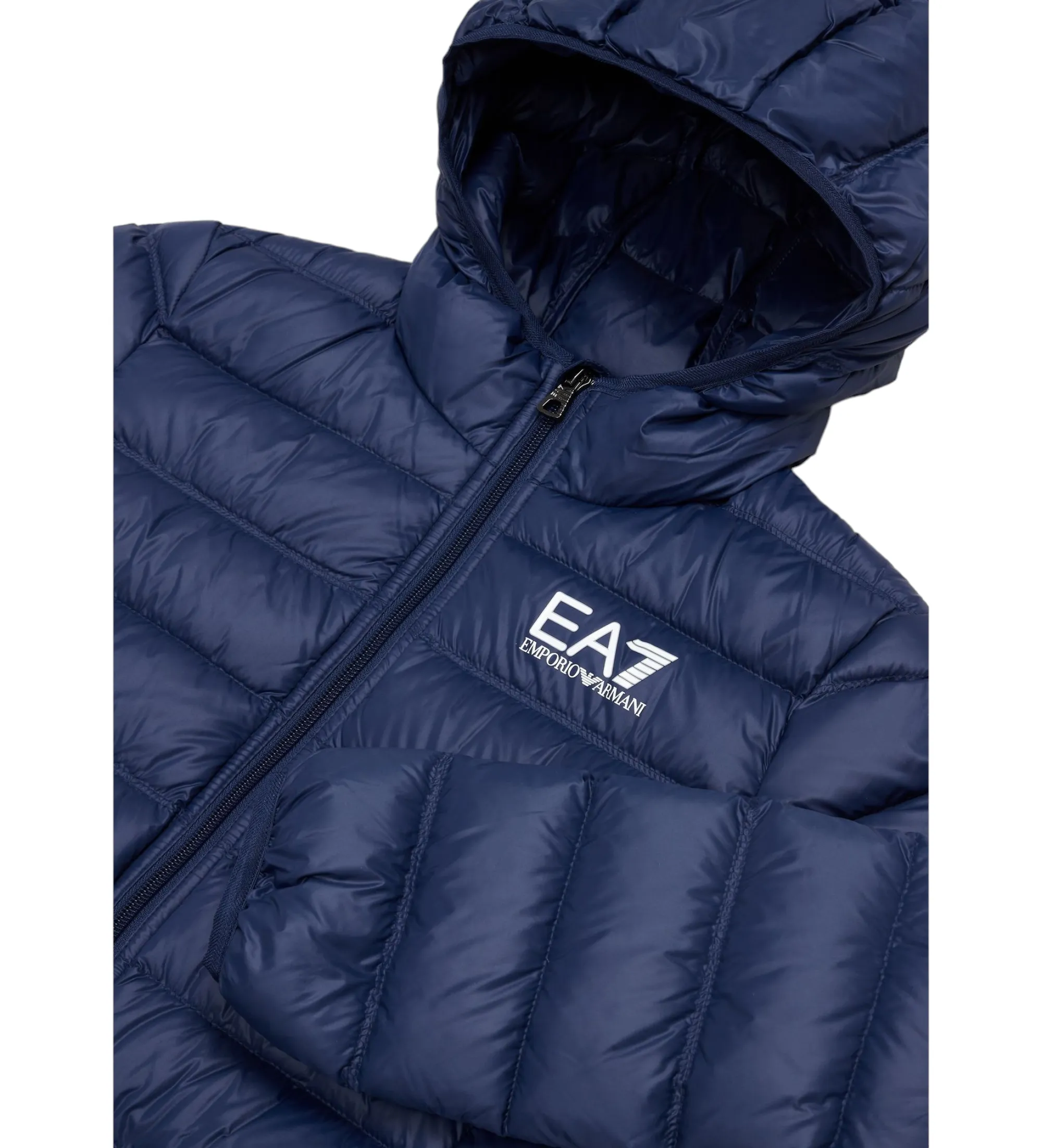 Chaqueta de plumas Core Identity plegable marino