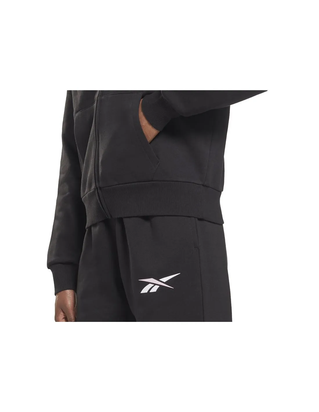 CHAQUETA REEBOK TRAINING ESSENTIALS VECTOR FULLZIP W BLACK
