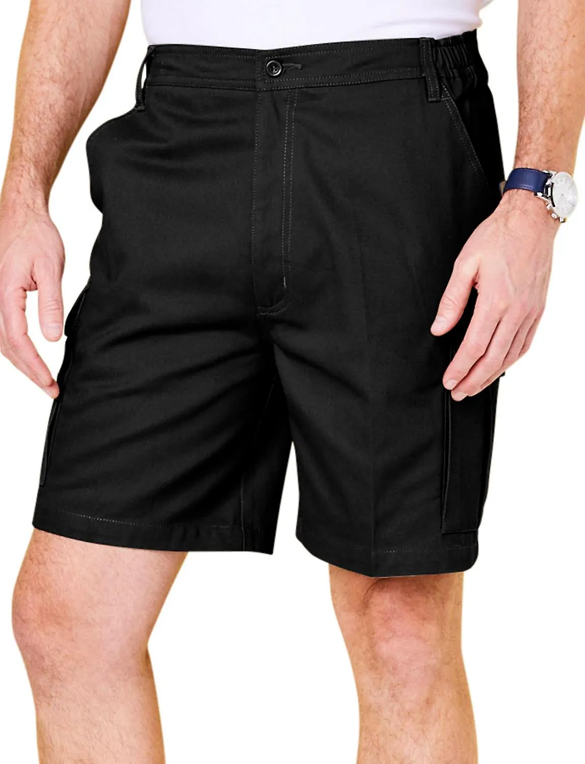 Chums | Mens | Cotton Cargo Shorts With Side Elastication