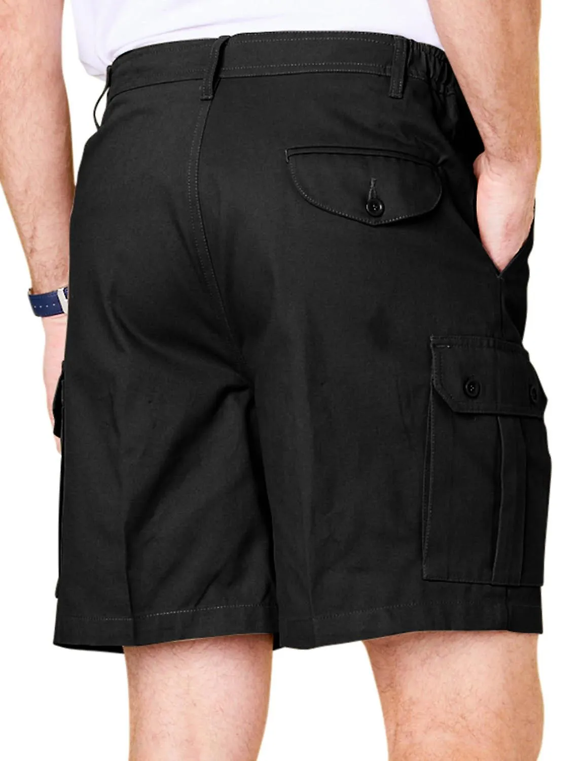 Chums | Mens | Cotton Cargo Shorts With Side Elastication