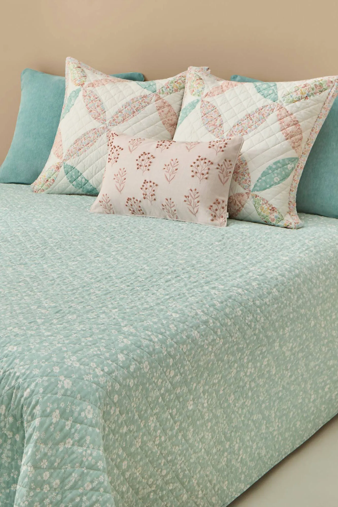 Colcha patchwork reversible