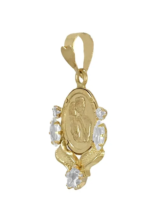 COLGANTE MEDALLA DEL AMOR ORO AMARILLO 18 KTES 140_C5.175