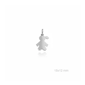 Colgante Niña Plata Personalizable
