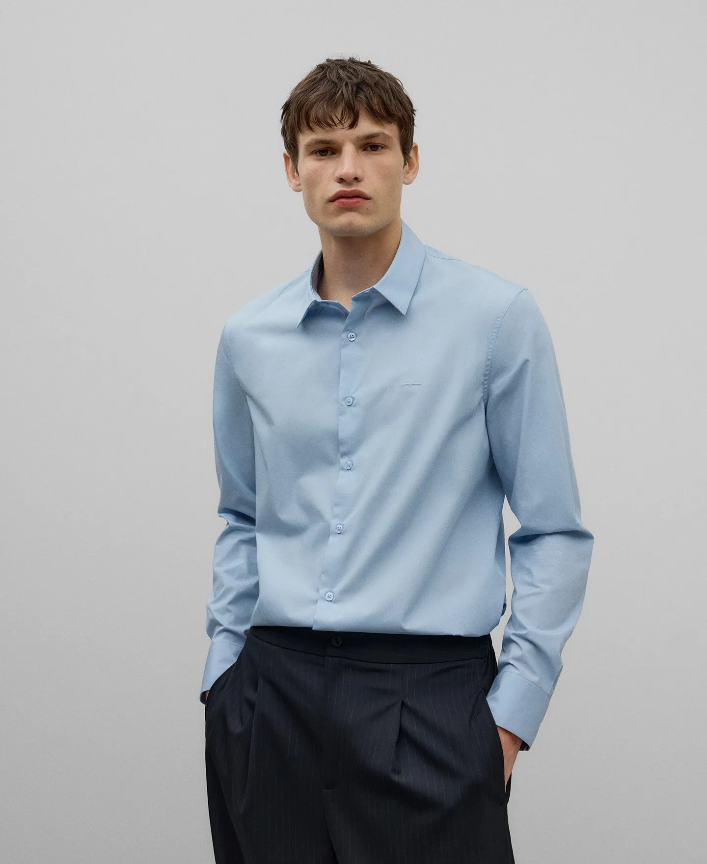 Cotton regular fit shirt man