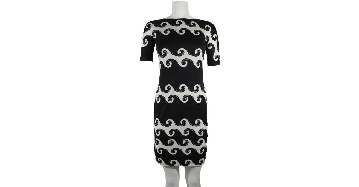 Diane Von Furstenberg Vestido de seda Negro 