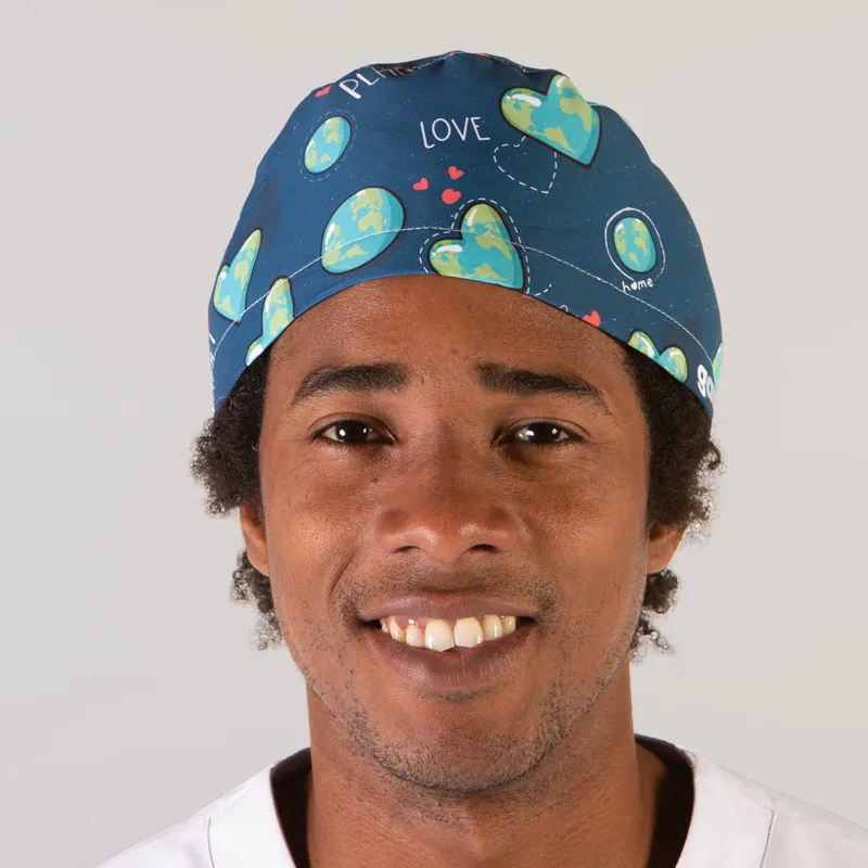 GORRO CIRUJANO DE POLIéSTER RECICLADO SAVE CON TIRAS  GARY'S