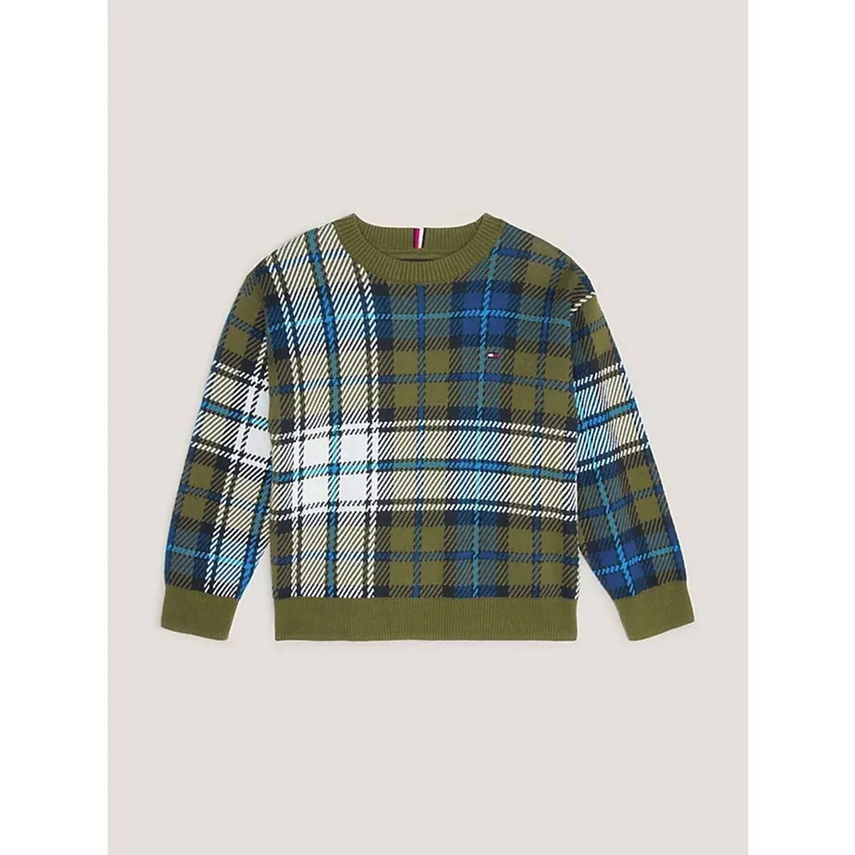 KB0KB08508 TARTAN SWEATERPUTTING GREEN