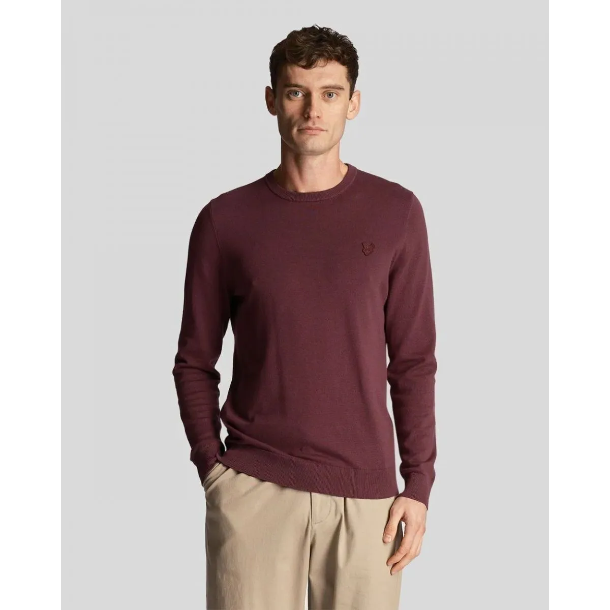 KN821TON CREW NECKZ562 BURGUNDY