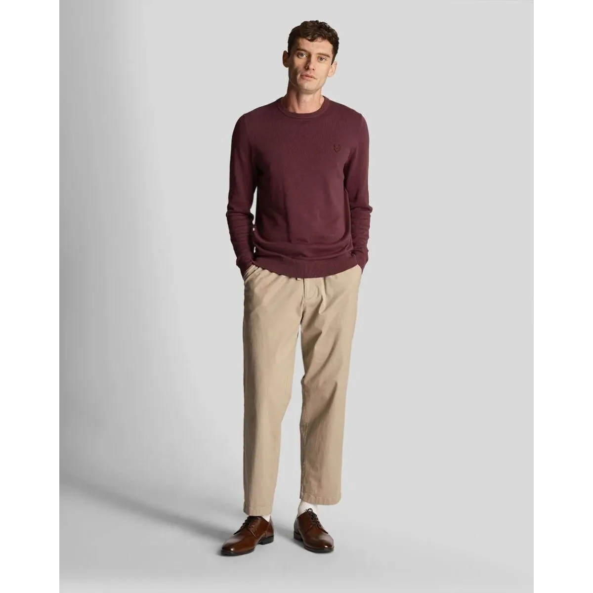 KN821TON CREW NECKZ562 BURGUNDY