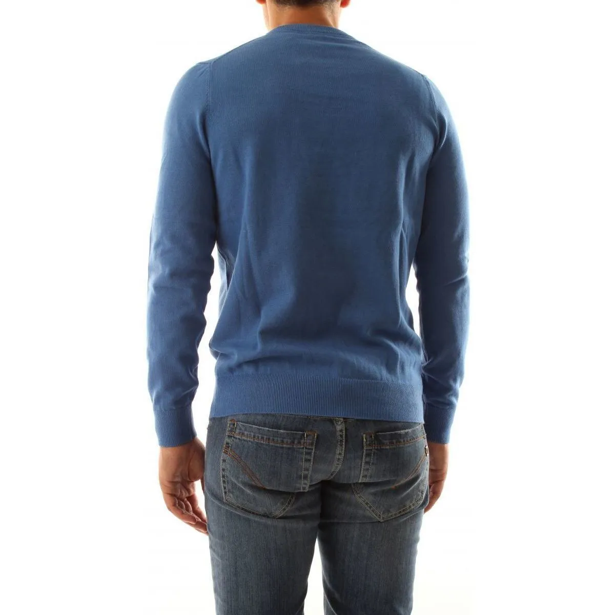 KN821V CREW NECKW584 SPRING BLUE