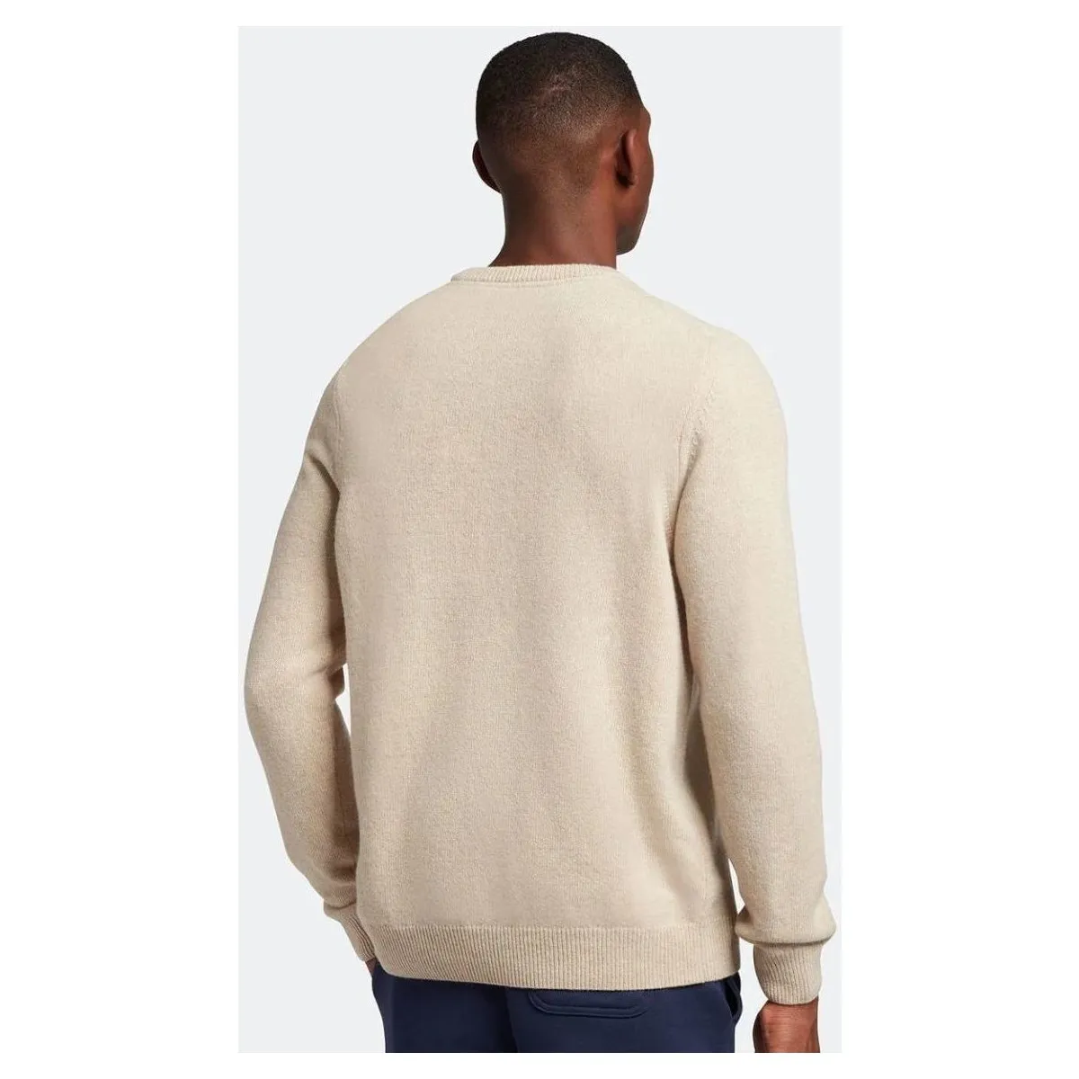 KN921VF CREW NECK LAMBSWOOLW823 TAUPE MARL