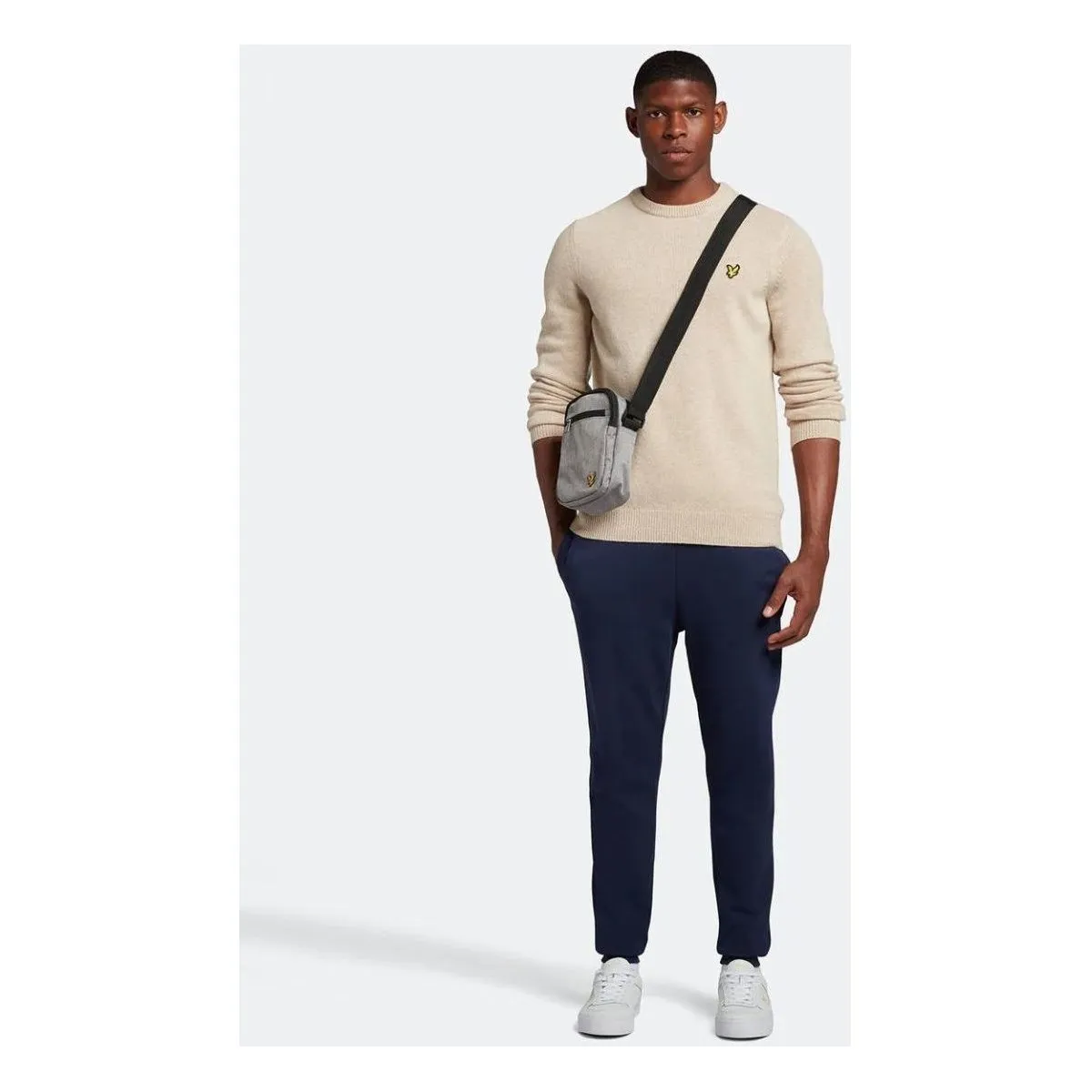 KN921VF CREW NECK LAMBSWOOLW823 TAUPE MARL