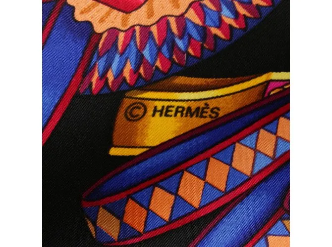 Les Rubans Du Cheval Hermès Paris Seda Carré Multicolor 