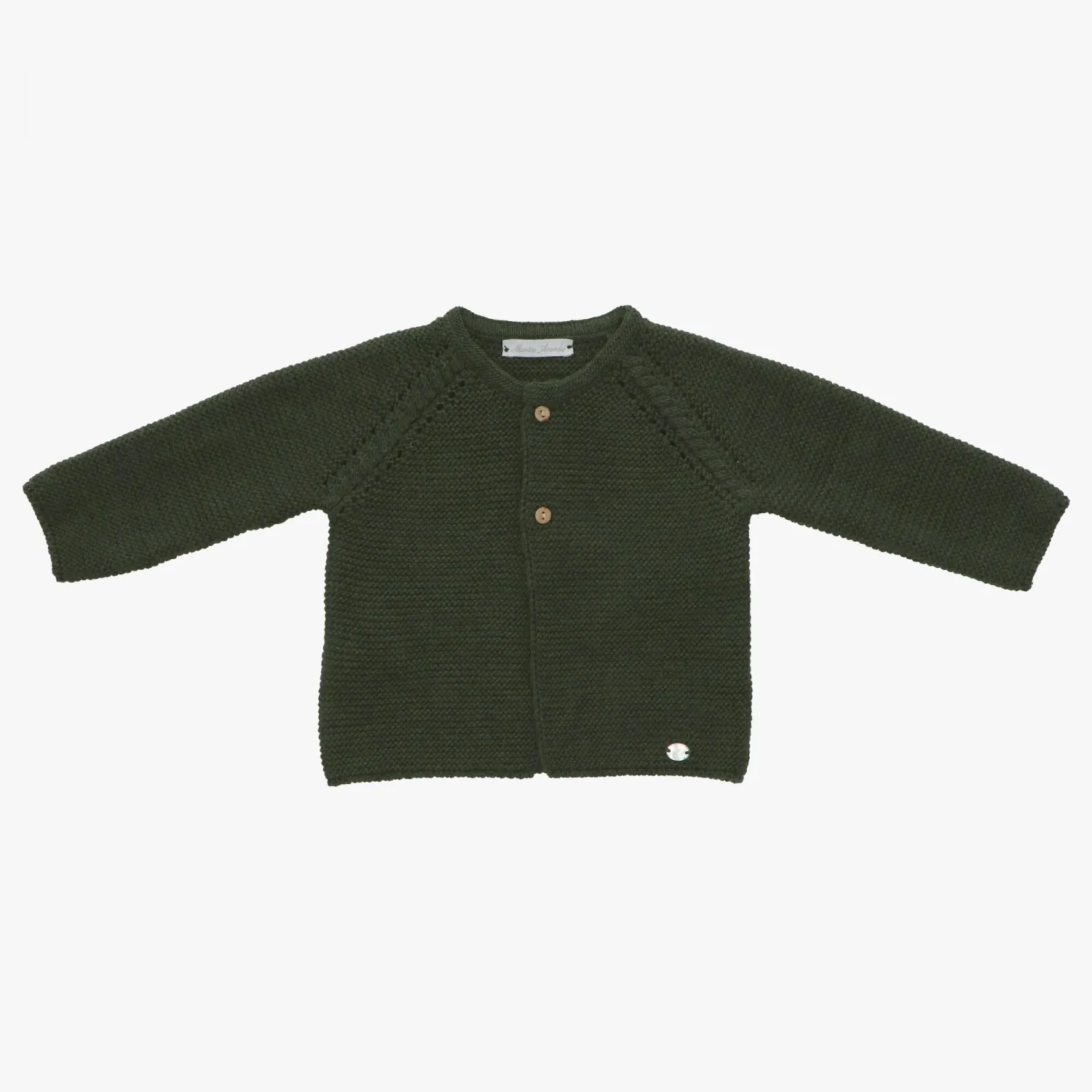 Long unisex bottle green jacket Firmament collection
