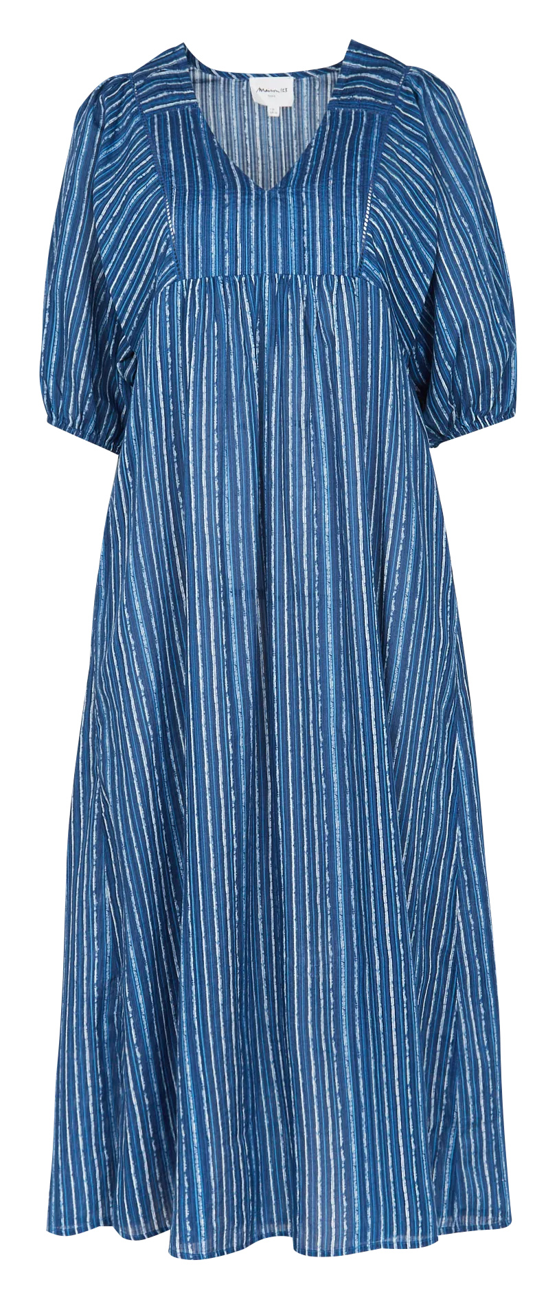 MARIE  VESTIDO AJUSTADO PLISADO EN AZUL