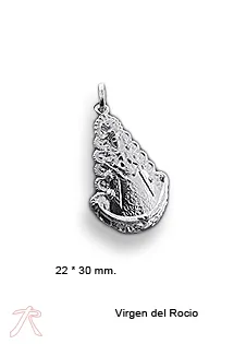 MEDALLA PLATA VIRGEN DEL ROCíO 040_285