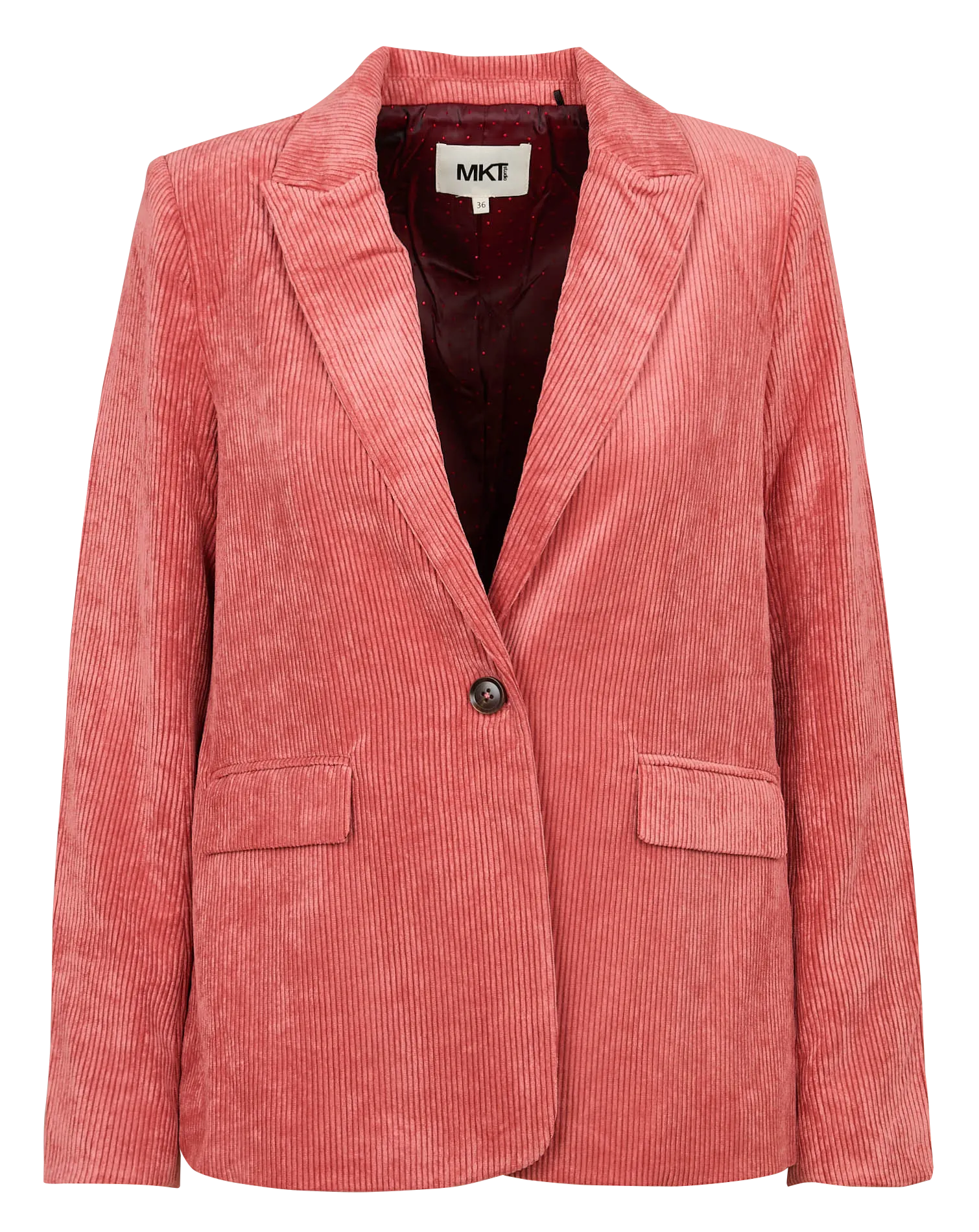 MKT VANCOUVER  CHAQUETA DE TRAJE DE PANA EN ROSA
