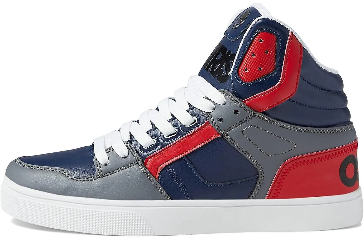 OSIRIS CLONE NAVY RED GREY MENS HI TOP SKATE TRAINERS9