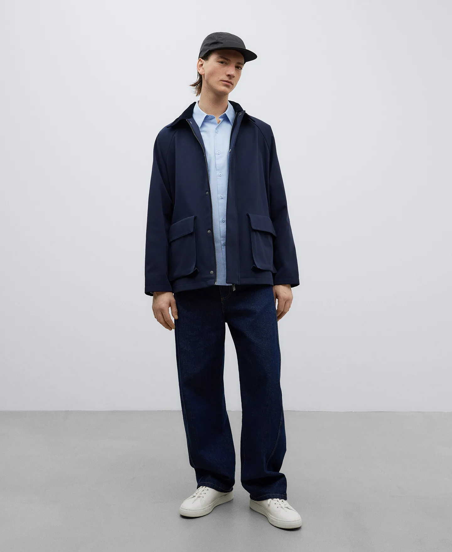 Oxford cotton shirt man