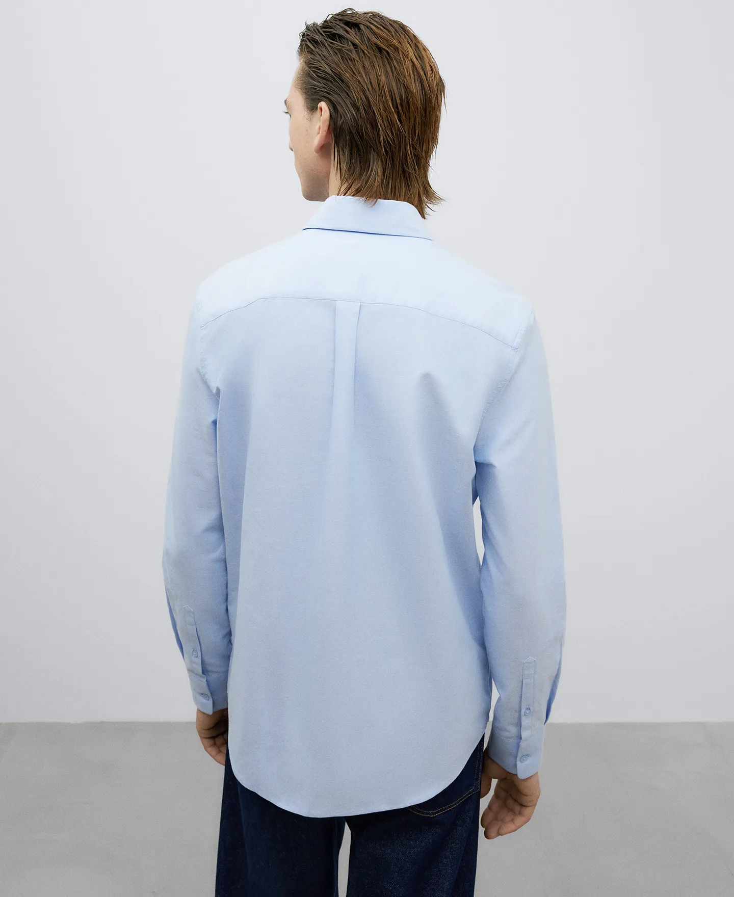 Oxford cotton shirt man