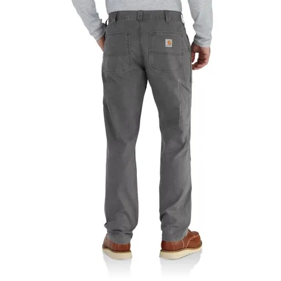 PANTALÓN DE TRABAJO DE LONA CARHARTT RUGGED FLEX Y AJUSTE RELAJADO PARA HOMBRE EN GRAVA