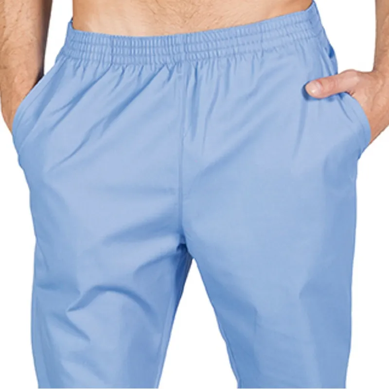 PANTALóN PIJAMA CELESTE CON BOLSILLOS Y GOMA ENTERA  GARY'S