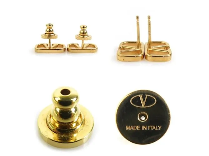 Pendientes de oro Valentino Garavani Dorado 