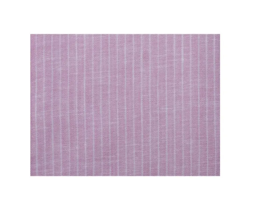 PINK & WHITE TRIM COTTON LINEN SHIRT  EDIBERT