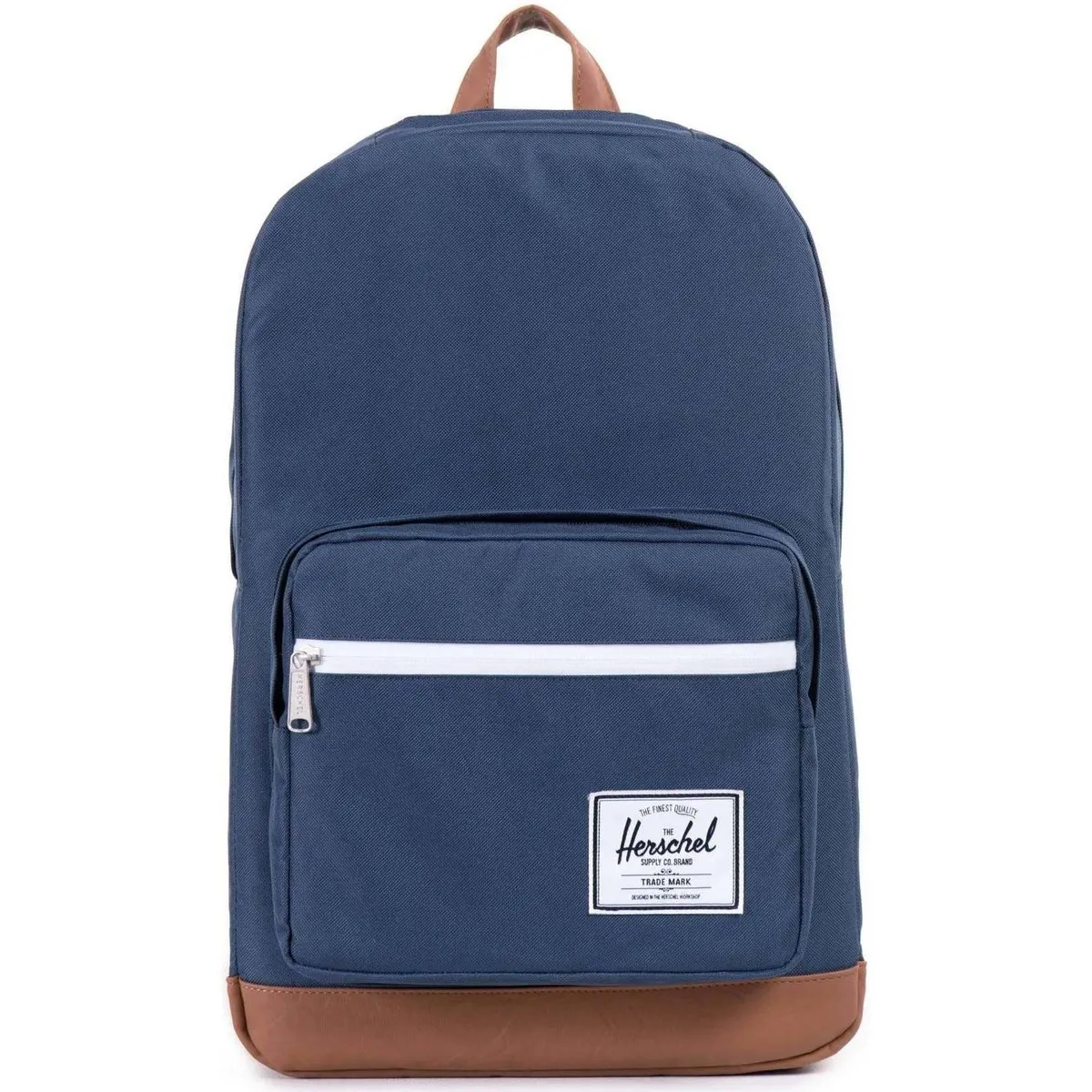 Pop Quiz Navy Tan Synthetic Leather