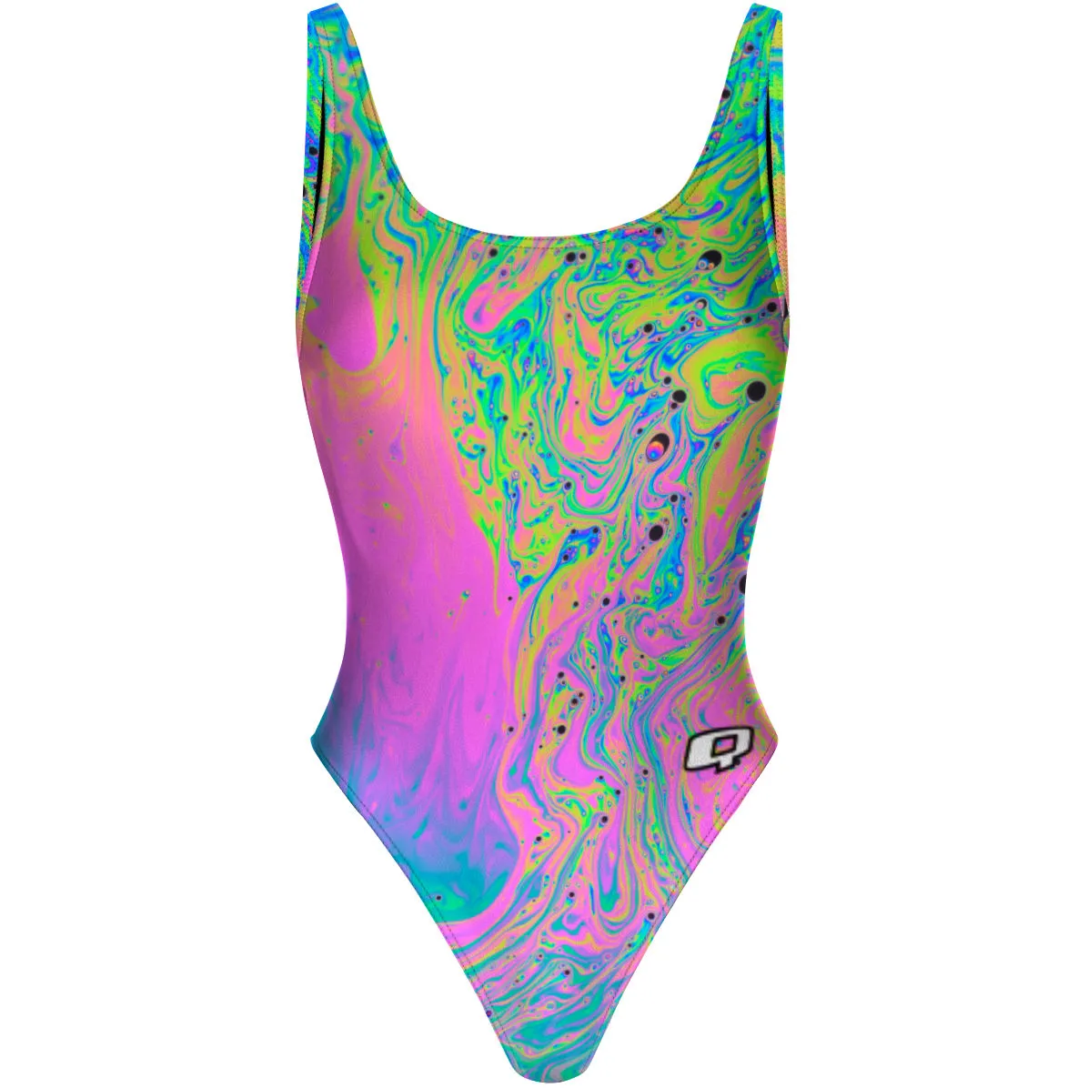PSYCHO HEAD  HIGH HIP ONE PIECE SWIMSUIT
