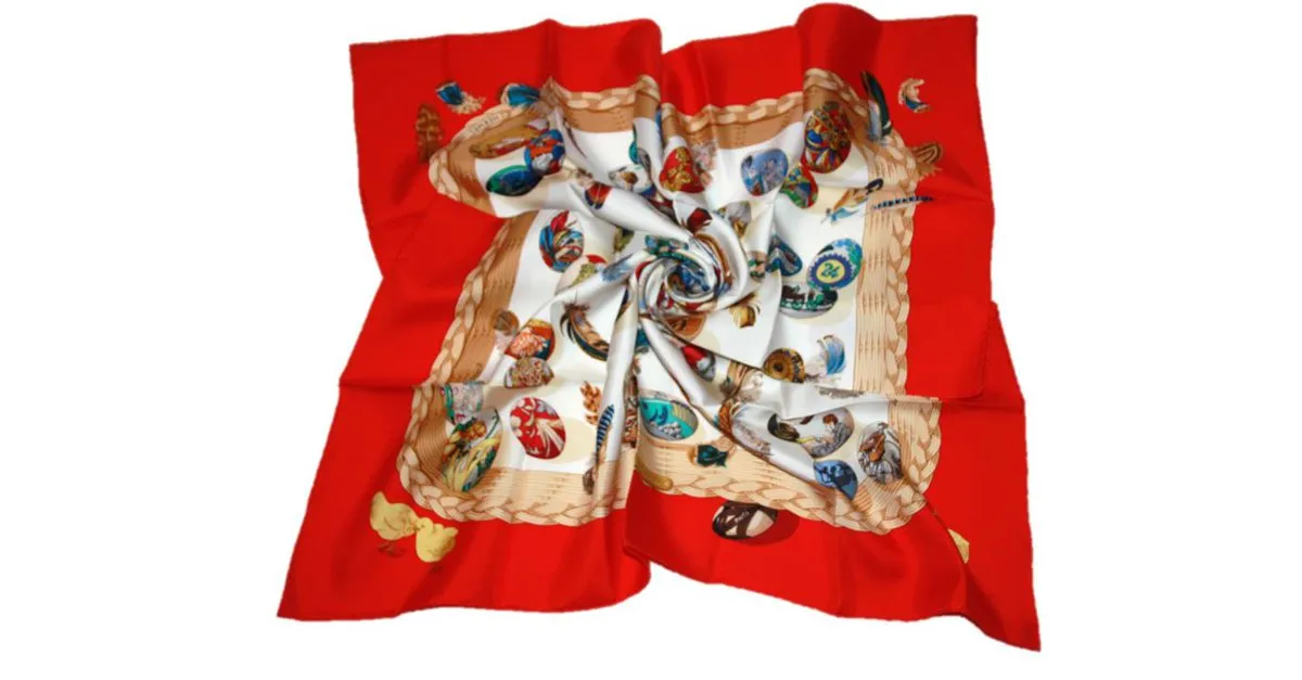 "la couvée d'Hermès" Pañuelos de seda 